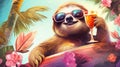 Sunny Sloth Retreat: Chillin\' with Shades