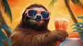 Sunny Sloth Retreat: Chillin\' with Shades