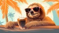 Sunny Sloth Retreat: Chillin\' with Shades