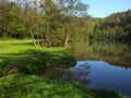 Sunny spring day in Marianske Udoli near Brno Royalty Free Stock Photo