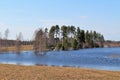 A sunny spring day in Orrbyn Royalty Free Stock Photo