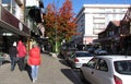 Sunny spring morning on the streets of Bariloche