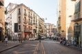 A sunny street in Naples