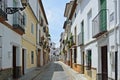 Sunny street of Spanish city Granada Royalty Free Stock Photo