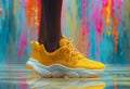 Sunny Stride: Yellow Summer Sneakers Collection