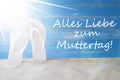 Sunny Summer Background, Muttertag Means Happy Mothers Day Royalty Free Stock Photo