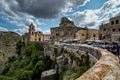 Sunny summer day street view of Matera, Italy