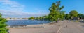 Sunny summer day at water in Stockholm Royalty Free Stock Photo