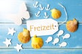 Sunny Summer Greeting Card With Freizeit Means Leisure Time Royalty Free Stock Photo