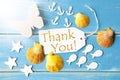Sunny Summer Greeting Card With Thank You