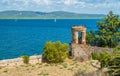 A sunny summer landscape near Porto Ercole, in Monte Argentario, in the Tuscany region of Italy.