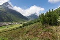 Sunny Tirol Valley Landscape Royalty Free Stock Photo