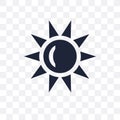 Sunny transparent icon. Sunny symbol design from Weather collect