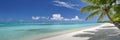 Sunny tropical Caribbean beach background