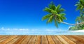 Sunny Tropical Summer Paradise Beach Royalty Free Stock Photo