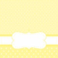 Sunny vector card or invitation with yellow background