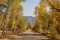 Sunny view of beautiful fall color around Parowan Canyon Royalty Free Stock Photo