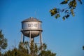 Sunny view of the big Guthre water tower Royalty Free Stock Photo