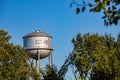 Sunny view of the big Guthre water tower Royalty Free Stock Photo