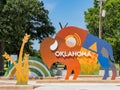 Sunny view of the Bison sign in the welcome center