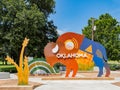 Sunny view of the Bison sign in the welcome center