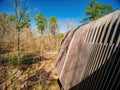 Sunny view of the Childrens Garden Treehouse in Garvan Woodland Gardens Royalty Free Stock Photo