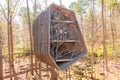 Sunny view of the Childrens Garden Treehouse in Garvan Woodland Gardens Royalty Free Stock Photo