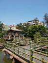 Sunny View Of A Chinese Garden In Shuangxi Park