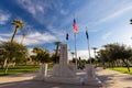 Sunny view of the Congressional Medal of Honor Recipients and Memorial Lt. Frank Luke Jr. Statue