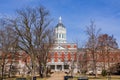 Sunny view of the Dr. Richard H. Jesse Hall of University of Missouri Royalty Free Stock Photo