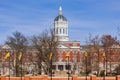 Sunny view of the Dr. Richard H. Jesse Hall of University of Missouri Royalty Free Stock Photo