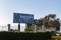 Sunny view of the Eater Nation sign of University of California Irvine