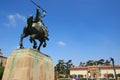 Sunny view of the El Cid Statue Royalty Free Stock Photo