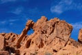 Sunny view of the Elephant Rock of Valley of Fire State Park Royalty Free Stock Photo