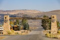 Sunny view of the entrance of Panguitch Lake Resort