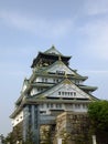 Sunny view of the famous Osaka Castle