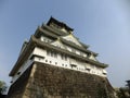 Sunny view of the famous Osaka Castle