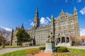 Sunny view of the Healy Hall of Georgetown University Royalty Free Stock Photo