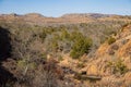 Sunny view of hiking in the Narrows Trail of Wichita Mountains National Wildlife Refuge