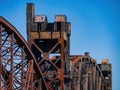 Sunny view of the historical Clinton Presidential Park Bridge Royalty Free Stock Photo