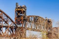 Sunny view of the historical Clinton Presidential Park Bridge Royalty Free Stock Photo