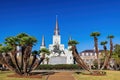 Sunny view of the historical St. Louis Cathedral at French Quarter Royalty Free Stock Photo