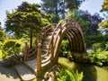 Sunny view of the Japanese Tea Garden in Golden Gate Park Royalty Free Stock Photo