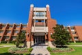 Sunny view of the Jeannine Rainbolt, College of education of The University of Oklahoma Royalty Free Stock Photo