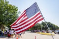 Sunny view of a July 4th community parade in Dallas Royalty Free Stock Photo