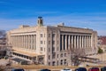 Sunny view of The Kansas City downtown cityscape Royalty Free Stock Photo