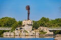 Sunny view of The Keeper of the Plains Royalty Free Stock Photo