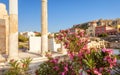 Sunny view of the Library of Hadrian, Athens, Greece