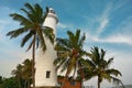 Sunny view of light houe in Galle fort (Sri Lanka