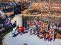 Sunny view of the Lion Dance in Lunar New Year Festival